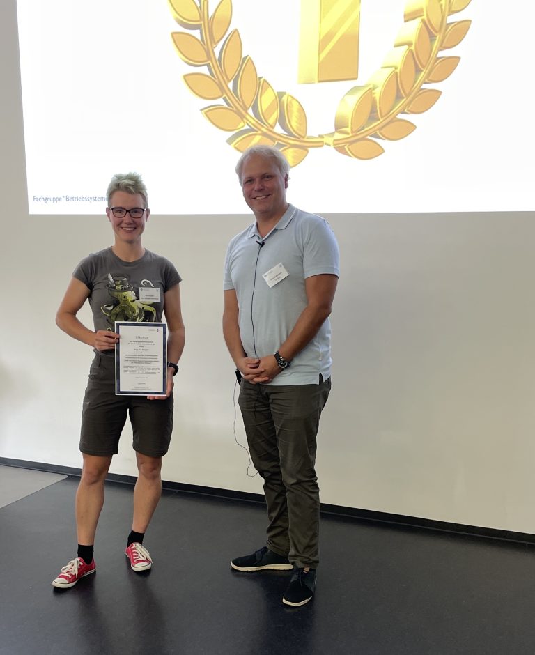 Graduate Award of the GI Special Interest Group on Operating Systems to Eva Dengler